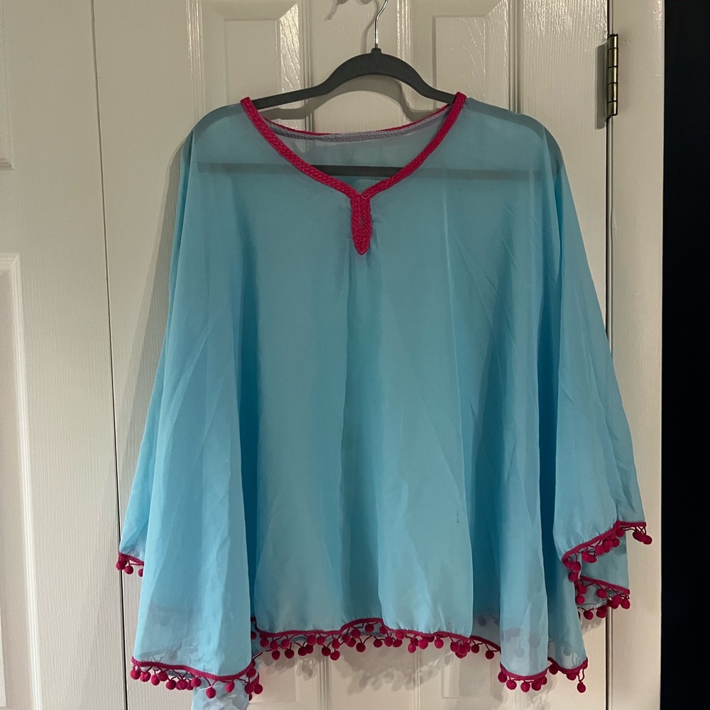 Baby Blue Pool Cover Up